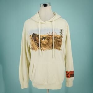Yellowstone Size Small S Dutton Ransch 1886 Horse Print Cotton Hoodie Sweatshirt